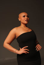 Load image into Gallery viewer, Lisette Fur Trim Midi Dress