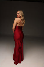 Load image into Gallery viewer, Mia Crossed Strap Low Back Maxi Dress